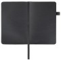 Скетчбук черная бумага 140 г/м2 90х140 мм 80 л. КОЖЗАМ резинка карман BRAUBERG ART черный 113201
