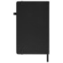 Скетчбук черная бумага 140 г/м2 130х210 мм 80 л. КОЖЗАМ резинка карман BRAUBERG ART черный 113203