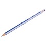 Набор карандашей чернографитных BRAUBERG GX-100 12 шт. HB с ластиком корпус синий 181722