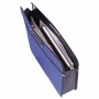 Сумка пластиковая BRAUBERG А4+ 390х315х70 мм на молнии внешний карман фактура бисер синяя 225167