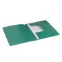 Папка на резинках BRAUBERG стандарт зеленая до 300 листов 0 5 мм 221621