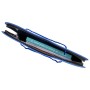 Папка на молнии пластиковая с ручками BRAUBERG А4 350х270х45 мм фактура бисер синяя 225163