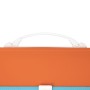 Папка-портфель пластиковая BRAUBERG JOY А4 330х245х35 мм 13 отделений с окантовкой оранжевая 227975