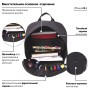 Рюкзак BRAUBERG универсальный сити-формат Black Melange с защитой от влаги 43х30х17 см 228841