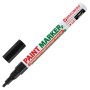 Маркер-краска лаковый paint marker 2 мм ЧЕРНЫЙ БЕЗ КСИЛОЛА без запаха алюминий BRAUBERG PROFESSIONAL 150868