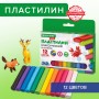 Пластилин классический BRAUBERG KIDS 12 цветов 240 г ВЫСШЕЕ КАЧЕСТВО 105873