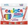 Фломастеры двухсторонние CARIOCA Италия Birello 24 цвета суперсмываемые 41521