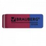 Ластик BRAUBERG Assistant 80 41х14х8 мм красно-синий прямоугольный скошенные края 221034