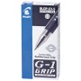 Ручка гелевая с грипом PILOT G-1 Grip ЧЕРНАЯ корпус прозрачный узел 0 5 мм линия письма 0 3 мм BLGP-G1-5