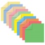Бумага для оригами и аппликаций 21х21 см 100 листов 10 цветов ОСТРОВ СОКРОВИЩ 111947
