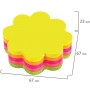 Блок самоклеящийся стикеры фигурный BRAUBERG НЕОНОВЫЙ Цветок 250 листов 5 цветов 126691