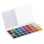 Краски акварельные ГАММА Классическая 32 цвета медовая без кисти пластиковая коробка европодвес 1009199