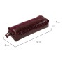 Пенал-косметичка BRAUBERG крокодиловая кожа 20х6х4 см Ultra maroon 270849