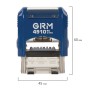Штамп стандартный ОПЛАЧЕНО оттиск 26х9 мм синий GRM 4910 Р3 110491010