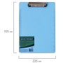 Доска-планшет BRAUBERG Energy с прижимом А4 226х315 мм пластик 2 мм СИНЯЯ 232230