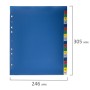 Разделитель пластиковый широкий BRAUBERG А4+ 20 листов цифровой 1-20 оглавление цветной 225623