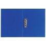 Папка с боковым металлическим прижимом BRAUBERG стандарт синяя до 100 листов 0 6 мм 221629