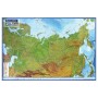 Карта России физическая 116х80 см 1:7 5М с ламинацией интерактивная европодвес BRAUBERG 112393