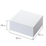 Блок для записей BRAUBERG проклеенный куб 8х8х4 белый белизна 90-92% 121543