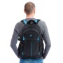 Рюкзак BRAUBERG TITANIUM для старшеклассников/студентов/молодежи синие вставки 45х28х18 см 224734