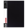 Папка с боковым металлическим прижимом и внутренним карманом BRAUBERG Contract черная до 100 л. 0 7 мм бизнес-класс 221786