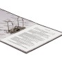 Папка-регистратор ОФИСМАГ фактура стандарт с мраморным покрытием 75 мм черный корешок 222097