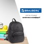 Рюкзак BRAUBERG молодежный с отделением для ноутбука Урбан искусственная кожа черный 42х30х15 см 227084