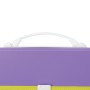 Папка-портфель пластиковая BRAUBERG JOY А4 330х245х35 мм 13 отделений с окантовкой фиолетовая 227977