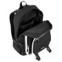 Рюкзак BRAUBERG FUSION универсальный USB-порт черный с белыми вставками 45х31х15 см 271657