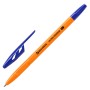 Ручки СИНИЕ 10 штук BRAUBERG ULTRA ORANGE 143571