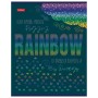 Тетрадь А5 48 л. HATBER скоба клетка металлизированный картон Rainbow 5 видов в спайке 48Т5мтлВ1