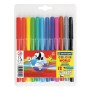 Фломастеры 12 ЦВЕТОВ CENTROPEN Colour World круглые смываемые 7550/12TP 7 7550 1284