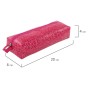 Пенал-косметичка BRAUBERG крокодиловая кожа 20х6х4 см Ultra pink 270850