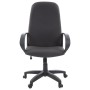 Кресло офисное СН 279 высокая спинка с подлокотниками черное-серое 1138104