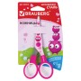 Ножницы BRAUBERG Kid Series 130 мм розовые с цветной печатью Поросята закругленные 232272