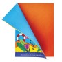 Цветная бумага А4 2-сторонняя офсетная 32 листа 16 цветов на скобе BRAUBERG 200х280 мм Фламинго 113541