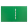 Папка с металлическим пружинным скоросшивателем BRAUBERG картон/ПВХ 35 мм зеленая до 290 листов 228339