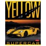 Тетрадь А5 48 л. HATBER скоба клетка обложка картон YELLOWsupercar 5 видов в спайке 48Т5В1