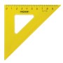 Набор чертежный средний ПИФАГОР линейка 20 см 2 треугольника транспортир прозрачный неоновый пакет 210626