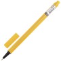 Ручка капиллярная линер BRAUBERG Aero ЖЕЛТАЯ трехгранная металлический наконечник линия письма 0 4 мм 142248
