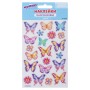 Наклейки гелевые Пастельные бабочки многоразовые с блестками 10х15 см ЮНЛАНДИЯ 661780