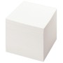 Блок для записей STAFF проклеенный куб 8х8 см 1000 листов белый белизна 90-92% 120382