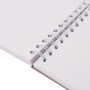 Скетчбук белая бумага 100 г/м2 190х190 мм 60 л. гребень жёсткая подложка BRAUBERG ART DEBUT 110998