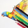Карандаши цветные ПИФАГОР ЖИРАФ 6 цветов пластиковые классические заточенные 181249