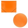 Папка на резинках BRAUBERG Office оранжевая до 300 листов 500 мкм 228084