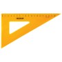 Набор чертежный большой ПИФАГОР линейка 30 см 2 треугольника транспортир прозрачный неоновый пакет 210629