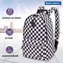 Рюкзак BRAUBERG POSITIVE универсальный потайной карман Black and White 42х28х14 см 270777