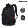 Рюкзак GERMANIUM S-06 универсальный уплотненная спинка облегченный черный 46х32х15 см 226953