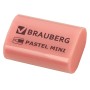 Ластик BRAUBERG Pastel Mini 27х18х10 мм ассорти пастельных цветов экологичный ПВХ 229581