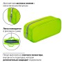 Пенал-косметичка BRAUBERG мягкий KING SIZE NEON GREEN 20х8х9 см 229020